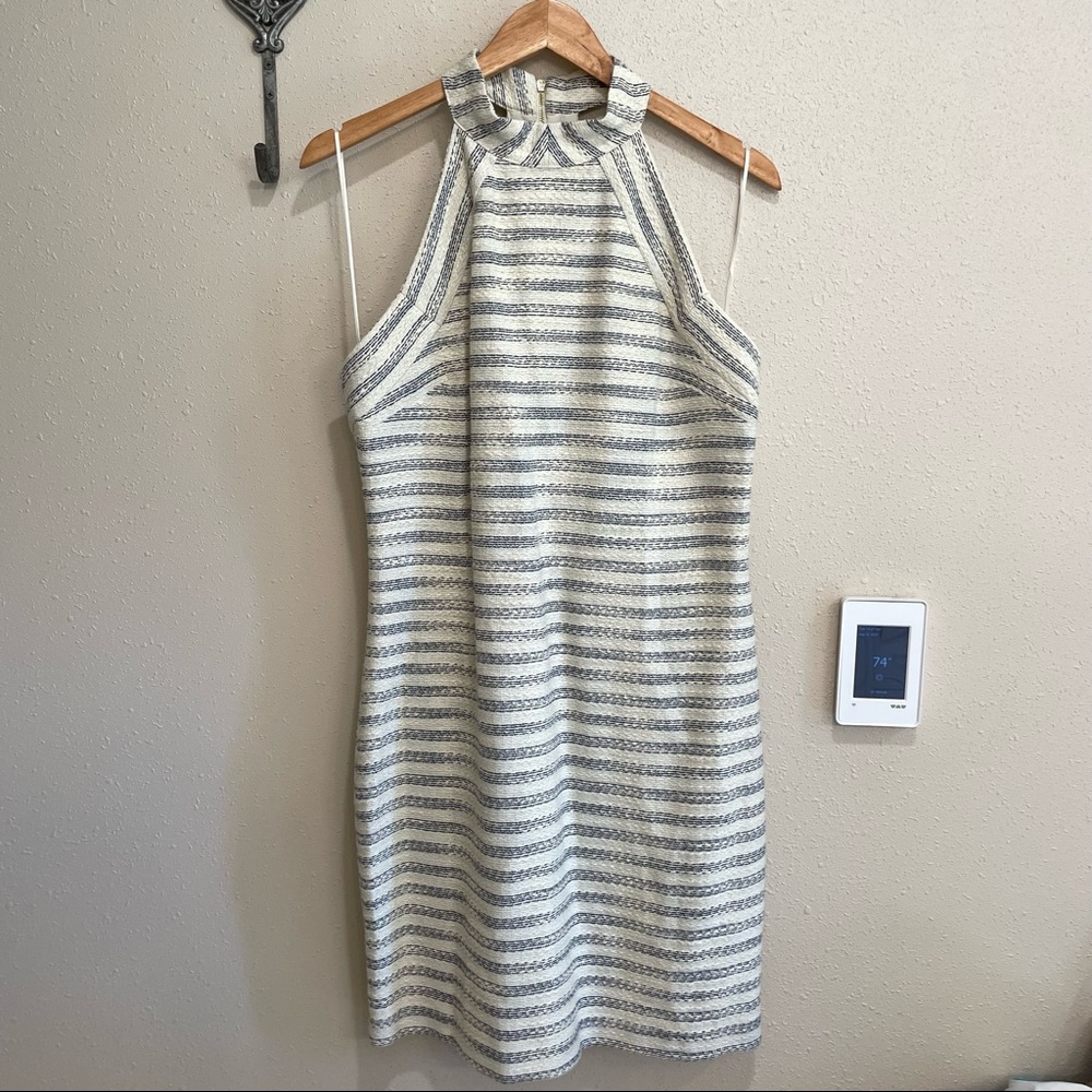 NWT Belle Badgley Mischka Women’s Halter Midi Sheath Dress